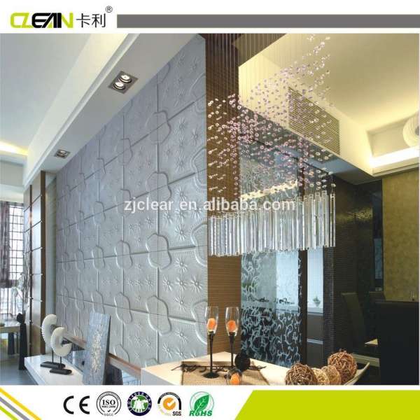 3D Leather wall panel also could for background and ceiling panel