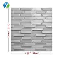 kitchen wall sticker oil proof 3d brick  bathroom wall tile sticker  home decor wall cladding